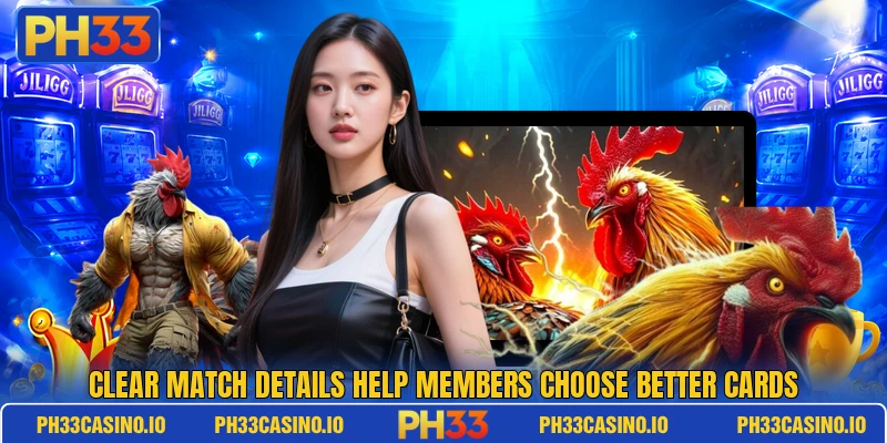 Clear match details help members choose better cards Clear match details help members choose better cards