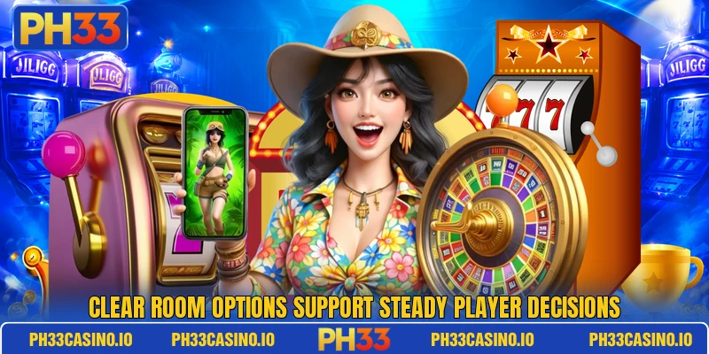 Clear room options support steady player decisions