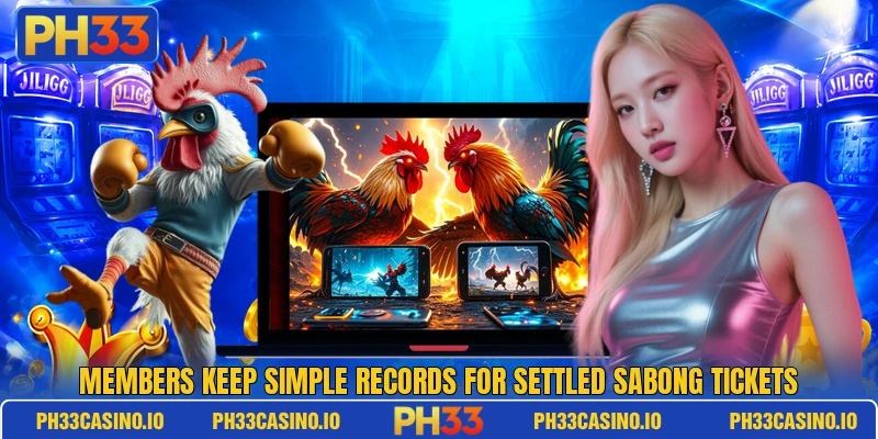 Members keep simple records for settled sabong tickets Members keep simple records for settled sabong tickets