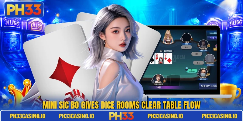 Mini Sic Bo gives dice rooms clear table flow Mini Sic Bo gives dice rooms clear table flow