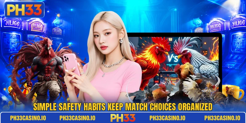 Simple safety habits keep match choices organized Simple safety habits keep match choices organized