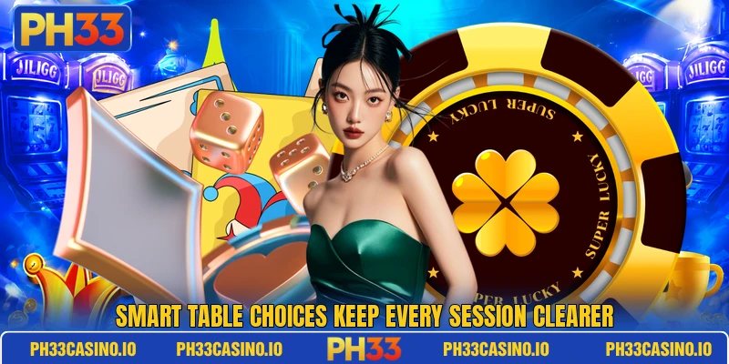 Smart table choices keep every session clearer Smart table choices keep every session clearer